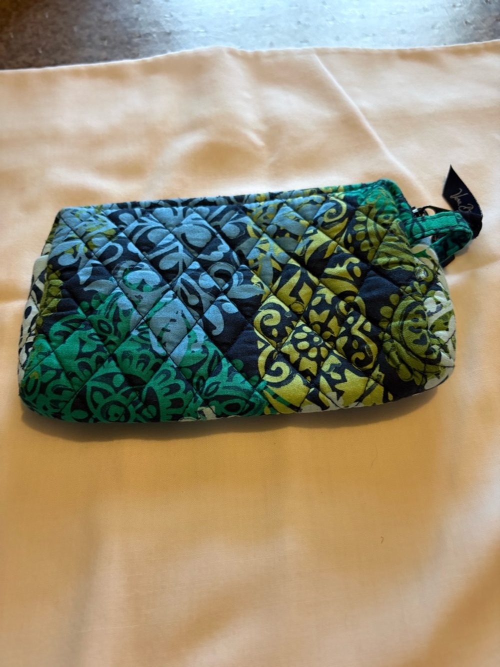 Vera Bradley Caribbean sea clutch/make up bag